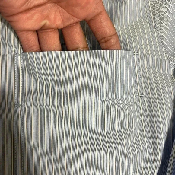 L’H.A.S Oversized Boatneck Shirt_Blue Stripe Size  Small - Picture 8 of 14